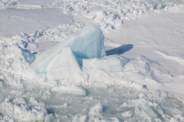 Sea of Okhotsk With drift ice in Abashiri, Hokkaido, Japan © ti1993