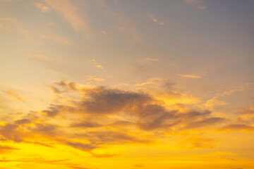 Colorful sky and clouds backdrop at sunrise and sunset,Sky on sunrise. Beauty sunrise with sunlight background. Twilight, dramatic sunrise dawn, dusk, sunshine. Cloudy sunset. Sunrise wallpaper.