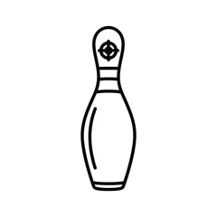 Bowling pin isolated on, a classic symbol of the sport, perfect for game and recreation