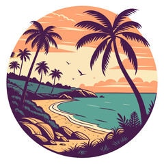 palm trees on the beach