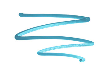 Isolated abstract paint brush strokes on transparent background. Colorful artistic texture for creative design, decoration and digital art.