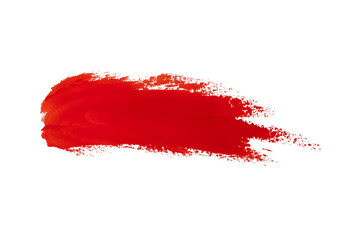 Isolated abstract paint brush strokes on transparent background. Colorful artistic texture for creative design, decoration and digital art.