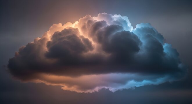 Dramatic cloud formation with dynamic lighting a powerful sky element for weather concepts and atmospheric designs