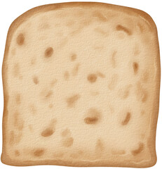 Watercolor Slice of Bread