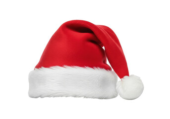 Santa claus hat isolated on transparent background