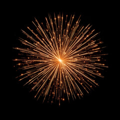 Obraz premium Radiant starburst fireworks forming intricate circular glowing patterns.