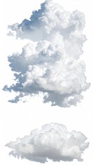 Fluffy, towering cumulonimbus clouds