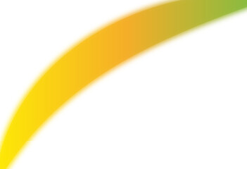 Yellow Abstract Curved Shape PNG | Modern Accent Stroke Design