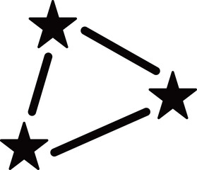 星座のアイコン　モノトーン