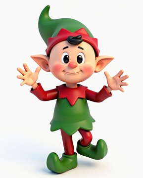 navidad, pap&aacute; noel, vacaciones, dibujos animados, duendes, de invierno, regalo, mu&ntilde;eco de nieve, &aacute;rbol, gorros, alegre, decoraciones, ilustraci&oacute;n, celebraciones, juguete, diciembre, vector, nieve