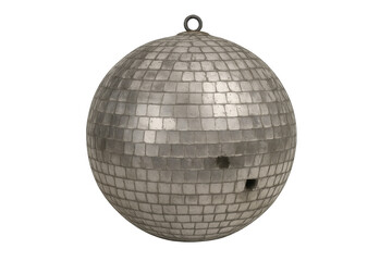 Disco ball reflecting light, perfect for party, celebration, music, and dance concepts, isolated on a transparent background