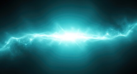 Abstract blue energy discharge with glowing center plasma effect perfect for science and technology backgrounds