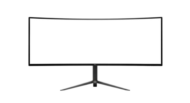 Blank projection screen on tripod stand for presentations and home theater use