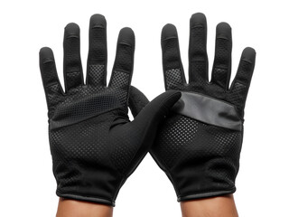 Obraz premium Black Anti-Slip Outdoor Gloves with Warm and Comfortable Design