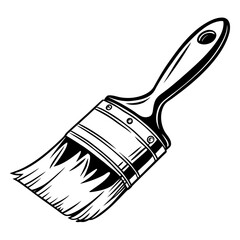 Paint Brush vector illustration.