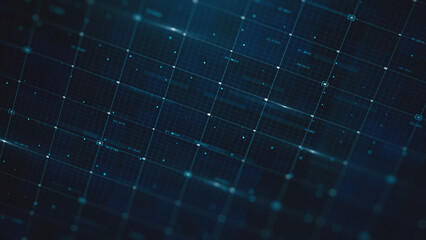 Abstract Digital Data Technology Grid/
Illustration of an abstract technology background with digital data patterns on a beautiful graphic grid