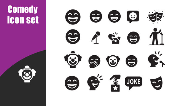 Comedy  icon set