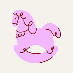 Minimalistic horse vector with clean lines and elegant curves, modern abstract design, simple yet expressive, perfect for logos, branding, icons, apparel, and contemporary graphic projects.