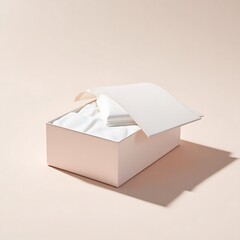 Elegant skincare product in open box showing cream inside stylish beauty container presentation luxury cosmetic branding showcasing product