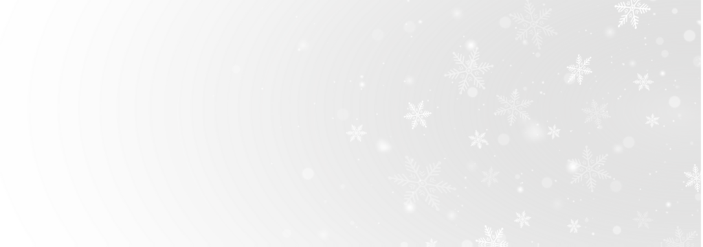 Greeting png winter border with snow and stars