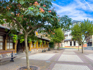 Street view of Etretat in France