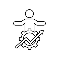 Icon a improve, isolated against a clean background.