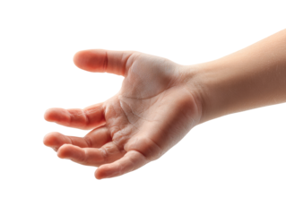 A child's outstretched hand, soft skin