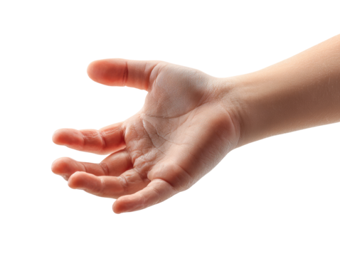 A child's outstretched hand, soft skin