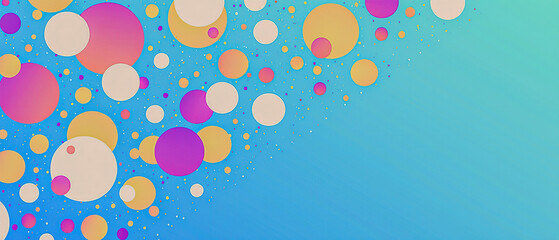 Colorful bokeh lights blurred into soft circles.