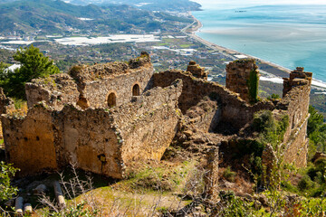 The ancient city of Syedra has located about 20 km. southeast of Alanya district of Antalya, on a...