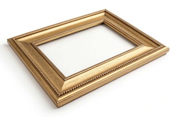 Simple gold picture frame mockup Nice