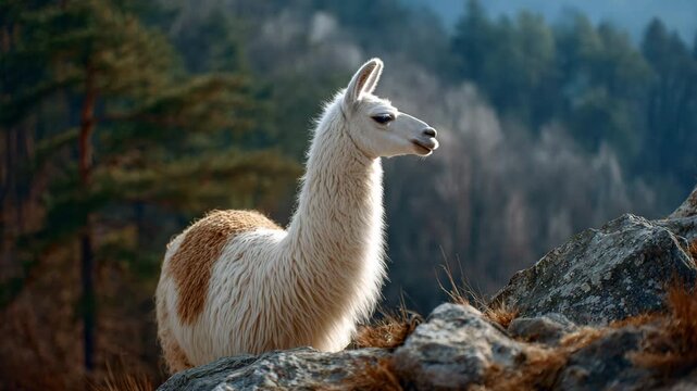 llama in the zoo