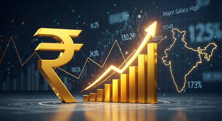 India Rupee Growth - Financial Chart, Economy Growth