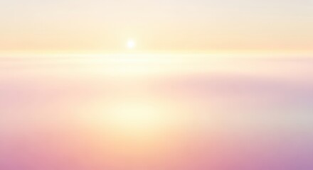 Soft pastel sunrise over a calm ocean a serene and peaceful landscape perfect for backgrounds and inspirational themes