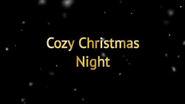 christmas text fade in