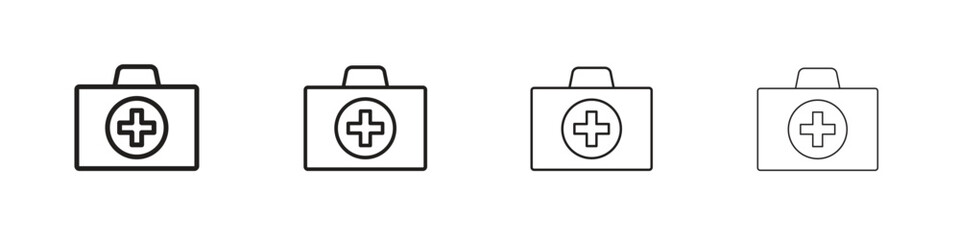 Fototapeta premium First aid icon for apps and website. vector illustration collection