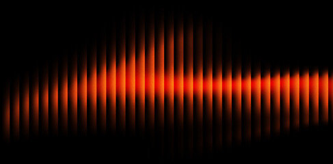orange glowing abstract wave glassy background