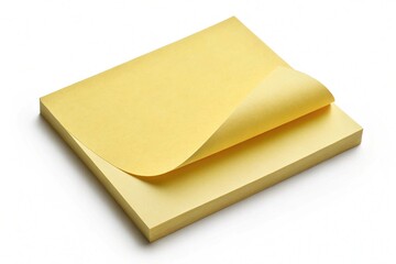 Blank yellow sticky note with a curled corner Nice
