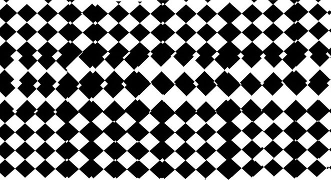 Black and white diamond pattern with changing density