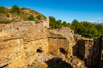 The ancient city of Syedra has located about 20 km. southeast of Alanya district of Antalya, on a...