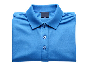 Classic Polo Shirt Front View, Solid Color, Isolated on Transparent Background