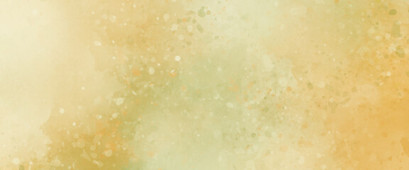 Vector yellow watercolor background for your design.