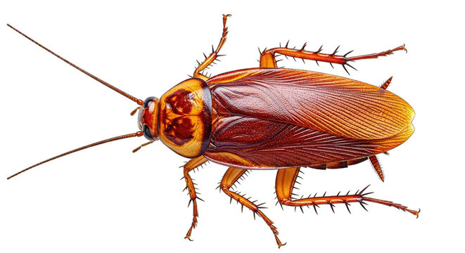 American cockroach, also known as palmetto bug isolated on transparent background