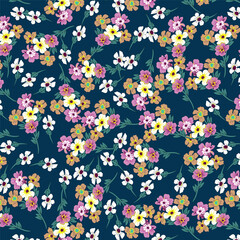 Classic Popular Flower Seamless pattern background - For easy making seamless pattern use it for filling any contours