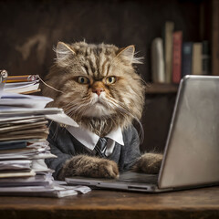 a funny cat with a confused face