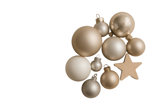 Elegant holiday decorations festive event decorative objects cozy home aesthetic viewpoint seasonal concept