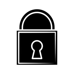 padlock icon graphic icon vector