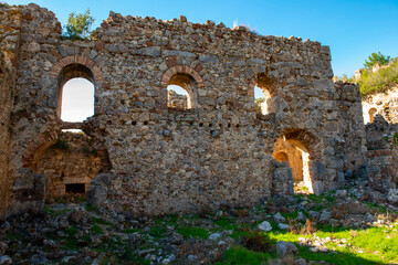 The ancient city of Syedra has located about 20 km. southeast of Alanya district of Antalya, on a...