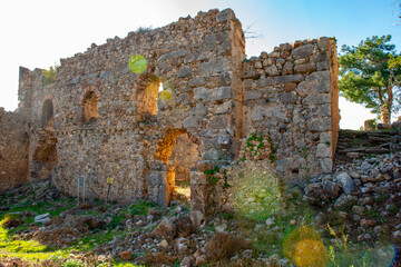The ancient city of Syedra has located about 20 km. southeast of Alanya district of Antalya, on a...