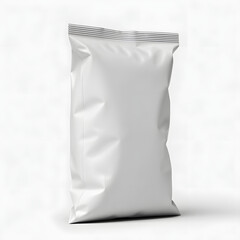 White Blank Snack Bag Mockup 